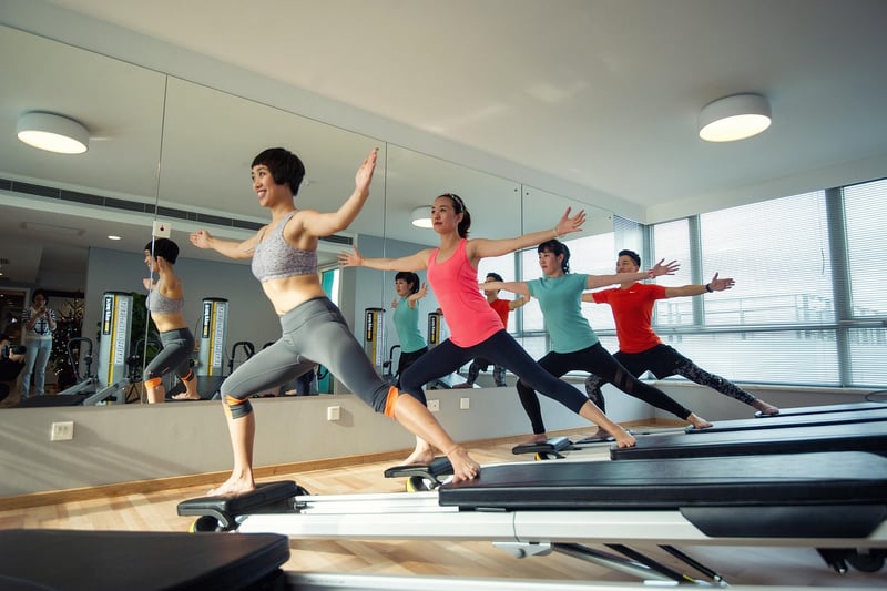 Woman practicing pilates for alignment